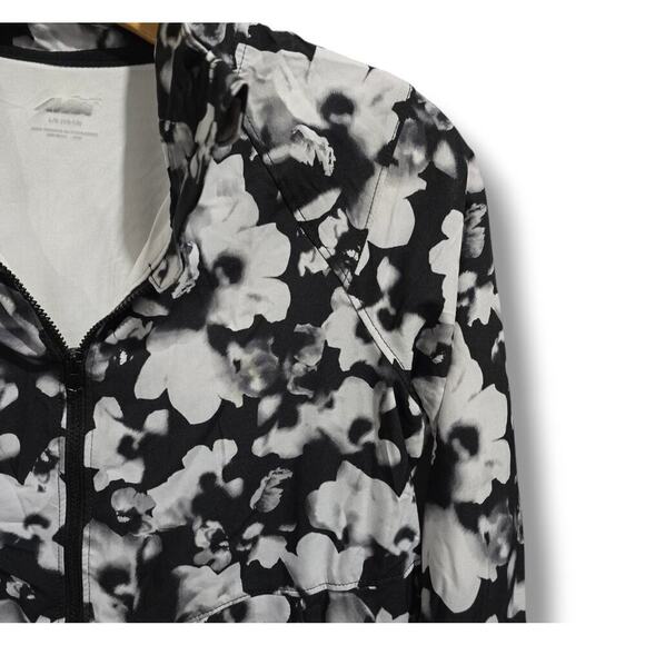 Avia Girls black white zip-front activewear performance jacket - large (10/12) - Picture 2 of 7